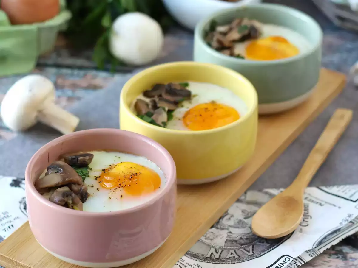 Telur Cocotte Jamur: Resep Praktis dan Sangat Menghangatkan - foto 5