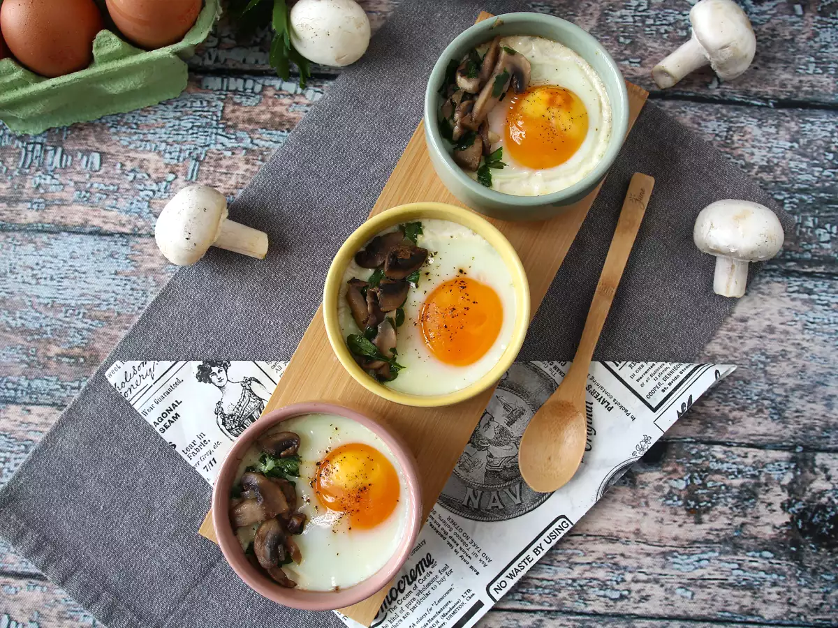 Telur Cocotte Jamur: Resep Praktis dan Sangat Menghangatkan - foto 6