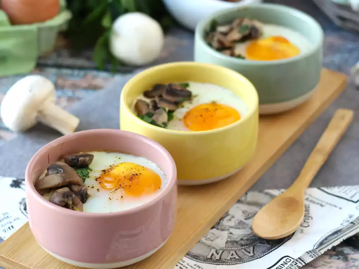 Telur Creme dengan Jamur: resep yang cepat dan sangat nyaman! - foto 5