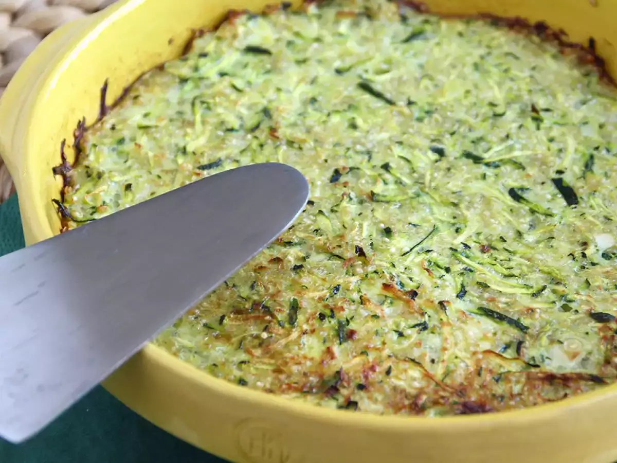 Telur dadar cukini dan quinoa - foto 2