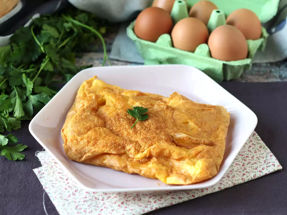 Telur dadar dalam penggorengan udara, resep ringan tanpa mengotori apa pun di dapur! - foto 2