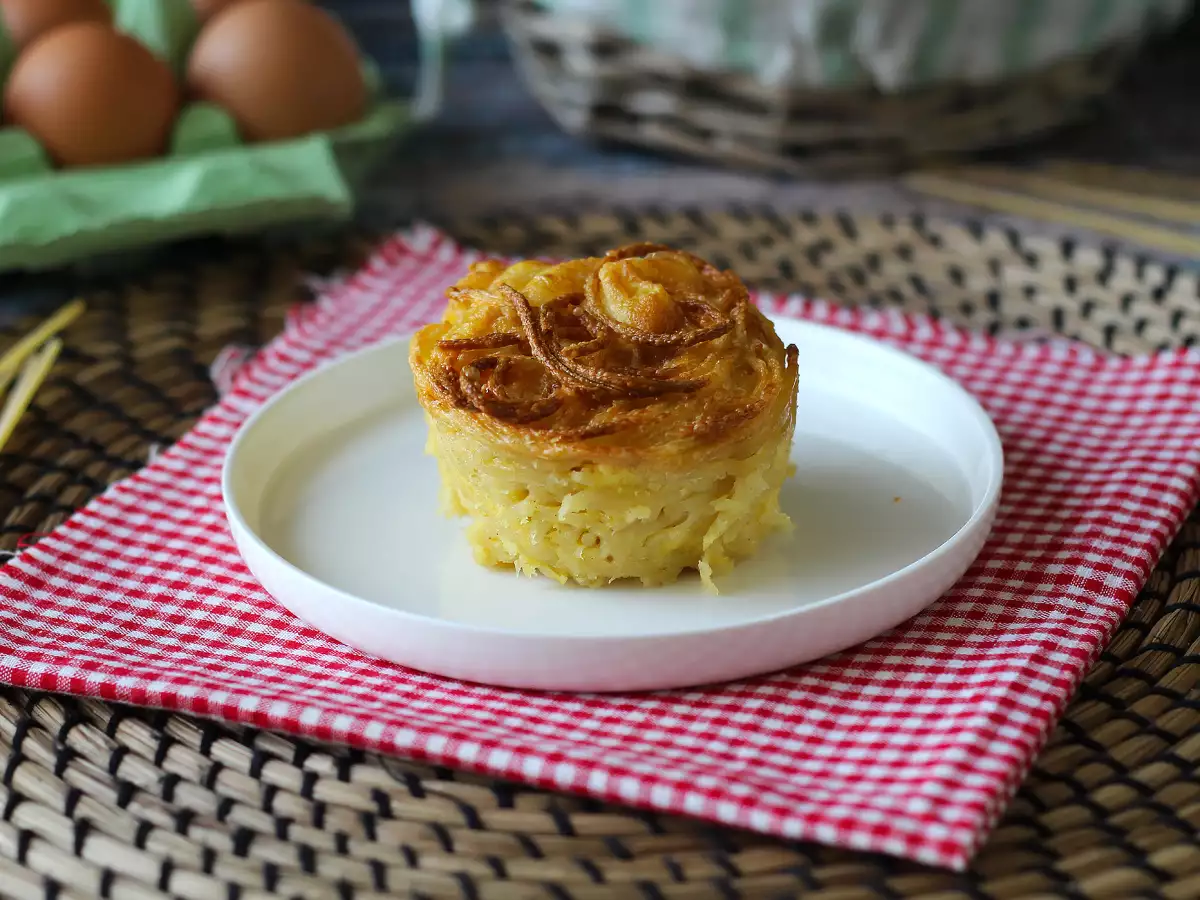 Telur Dadar Pasta dengan Air Fryer - foto 2