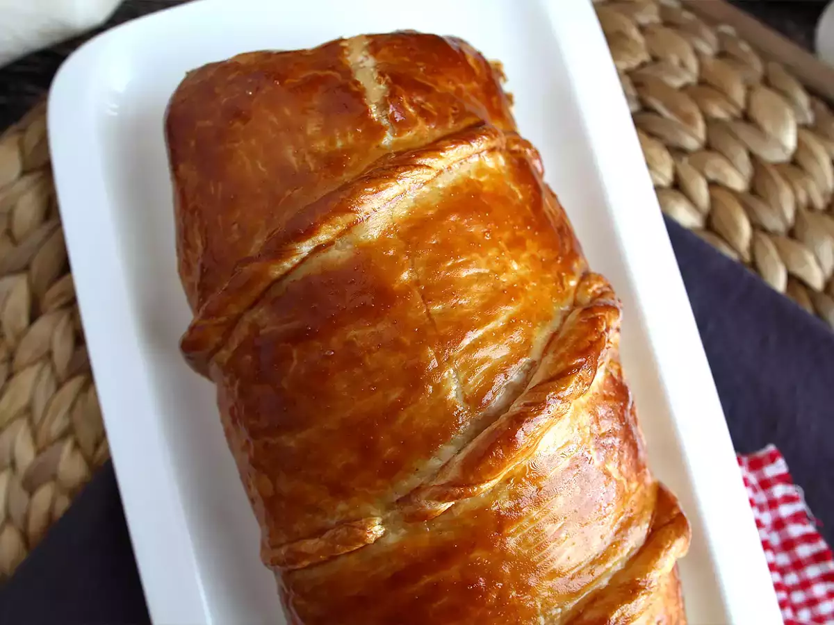 Tenderloin daging babi dalam kerak, selangkah demi selangkah - foto 3