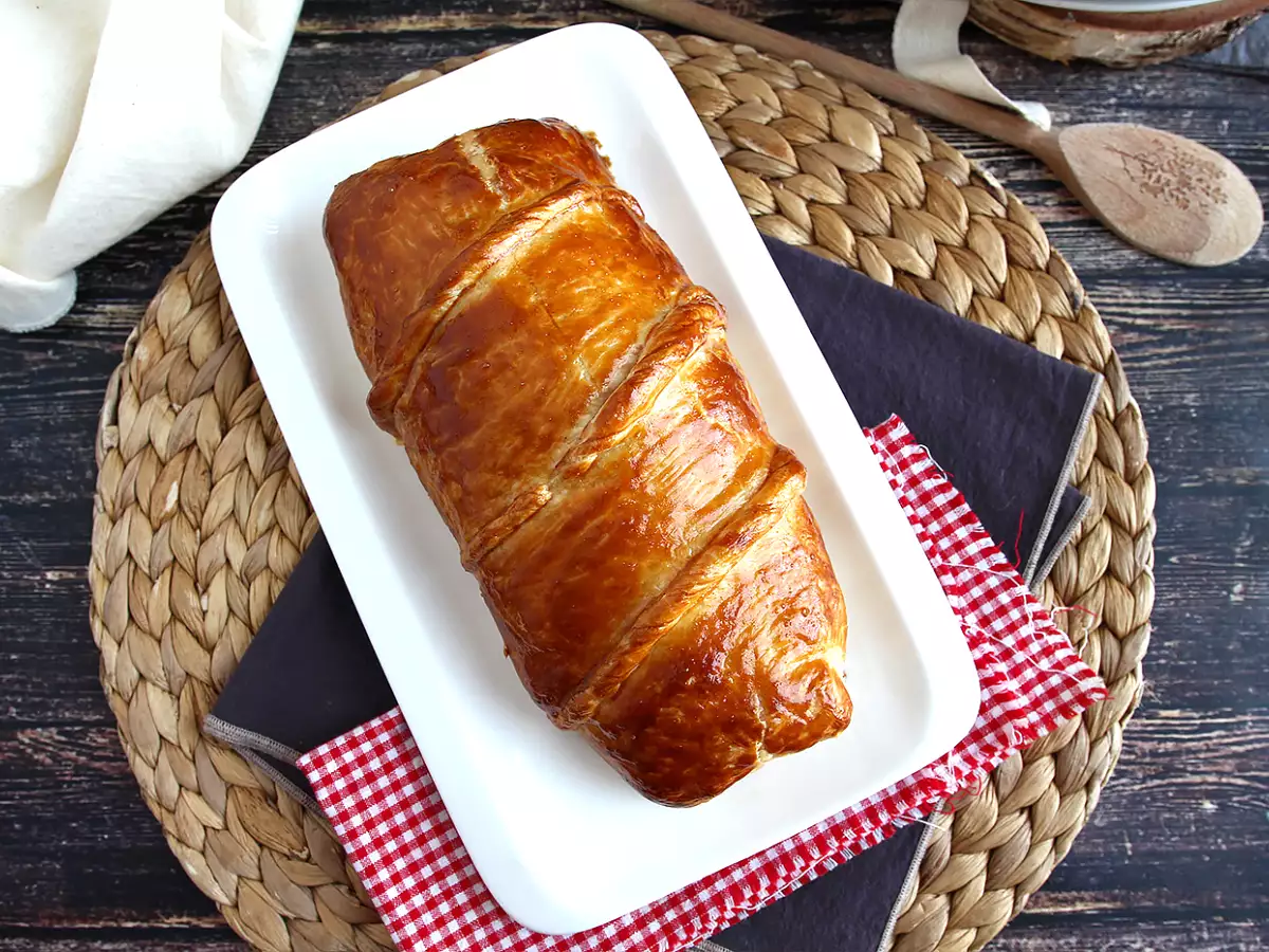 Tenderloin daging babi dalam kerak, selangkah demi selangkah - foto 5