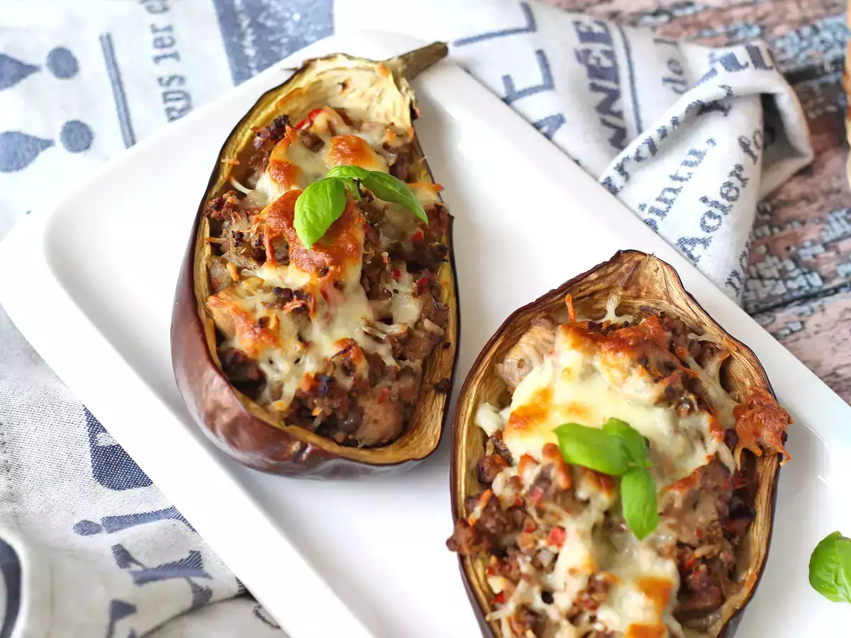 Terong isi dengan mozzarella au gratin - foto 6