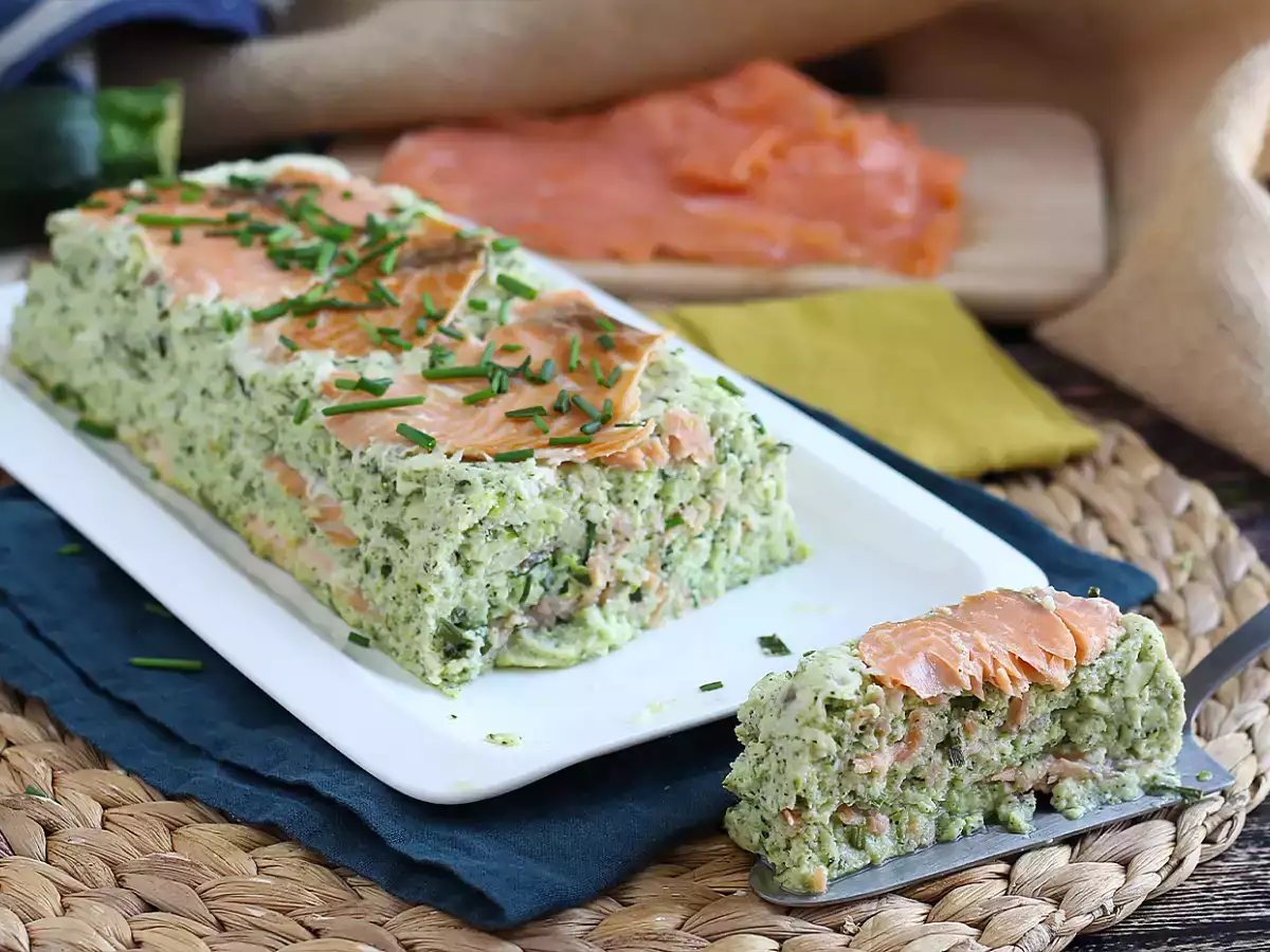 Terrine cukini dan salmon asap - foto 3