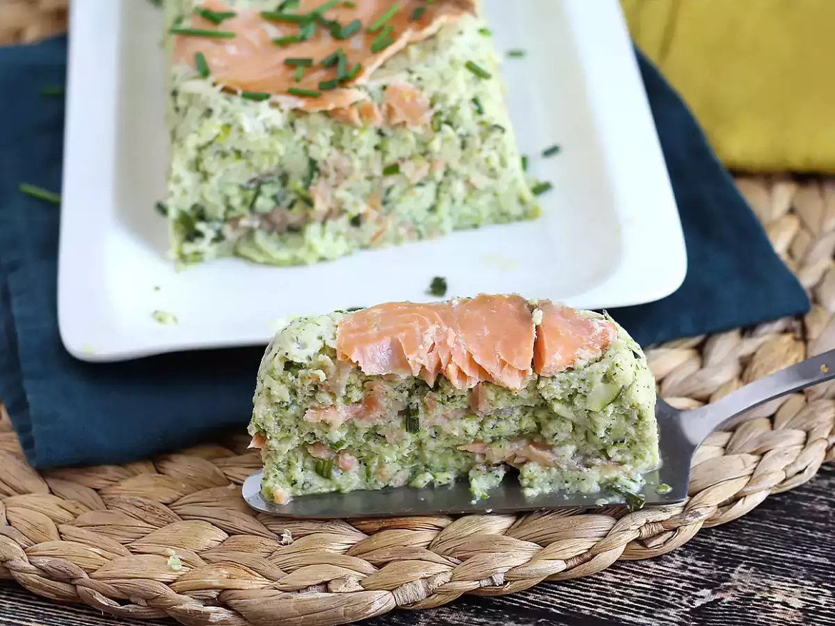 Terrine cukini dan salmon asap - foto 4