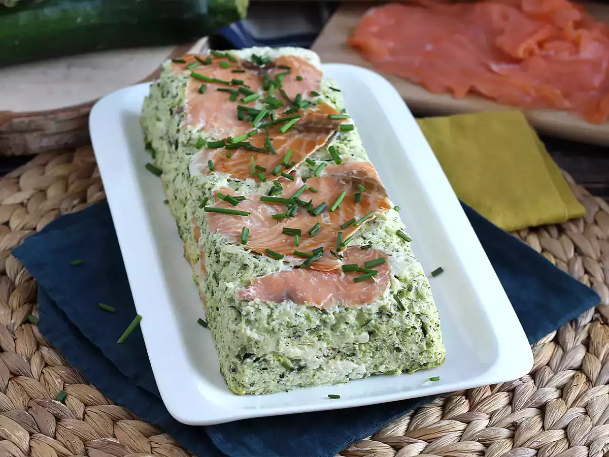Terrine cukini dan salmon asap - foto 5