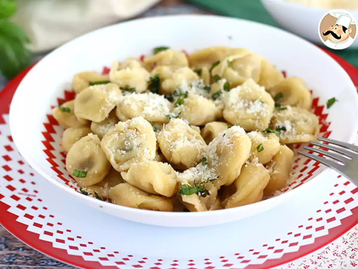 Tortellini Parmesan dengan Ham dan Kemangi - foto 3