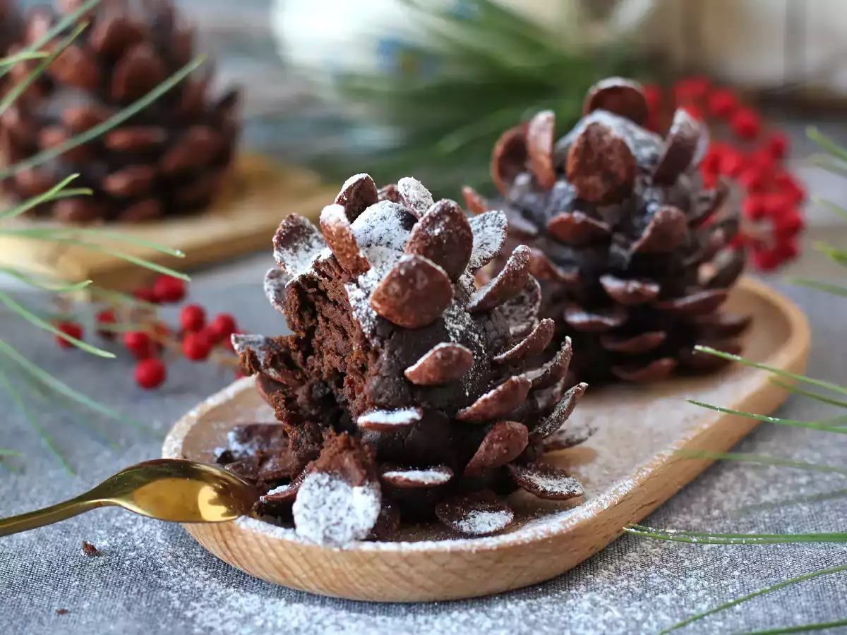 Ubah brownies Anda menjadi buah pinus cokelat! - foto 6