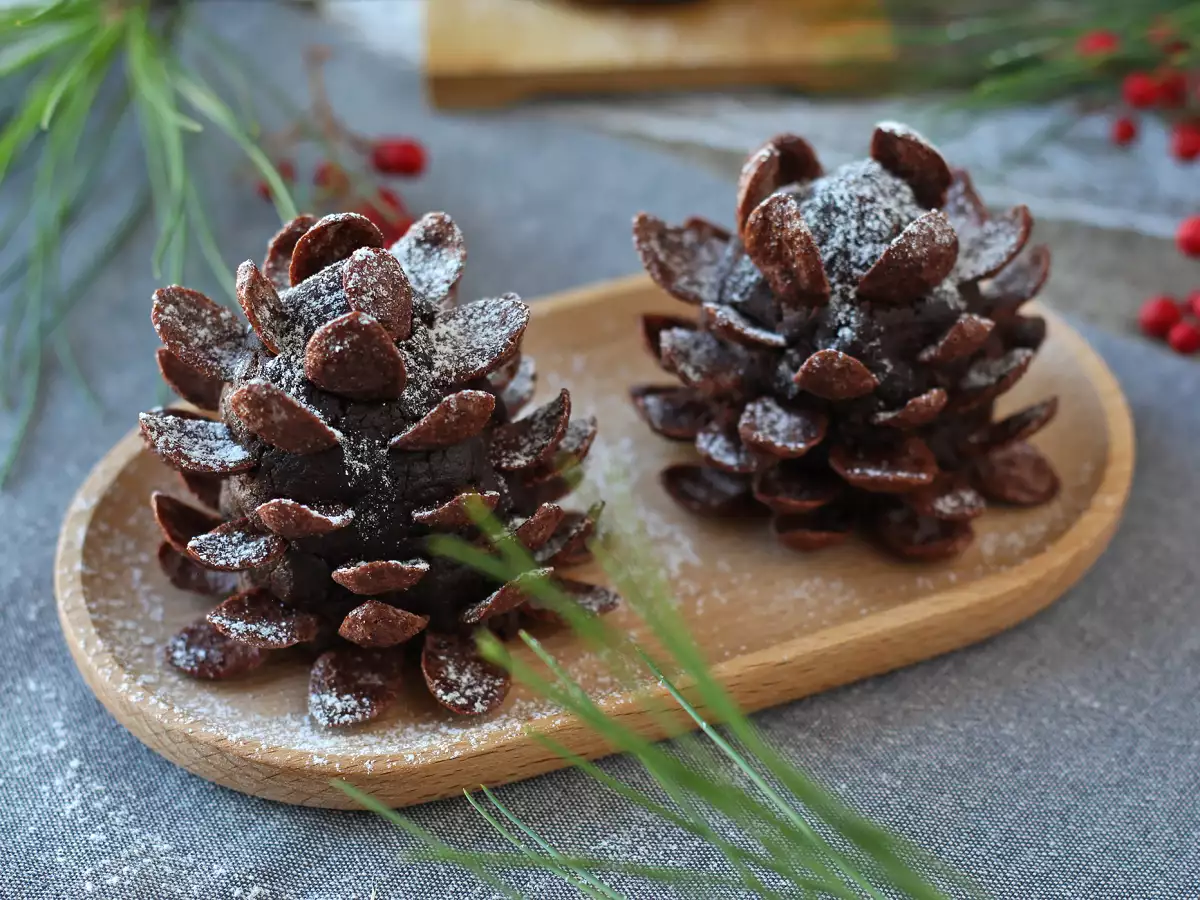 Ubah brownies Anda menjadi kerucut pinus cokelat! - foto 4