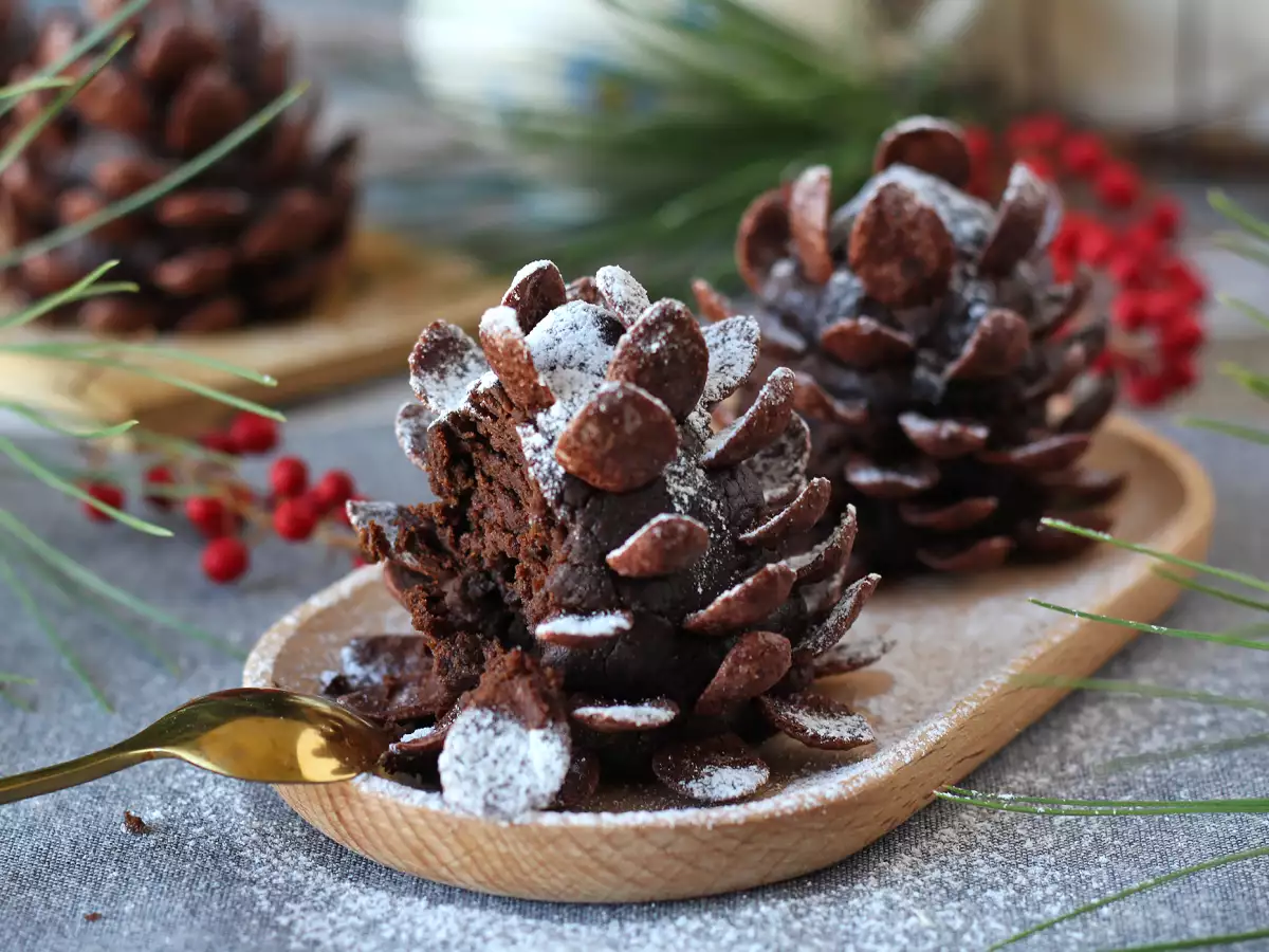 Ubah brownies Anda menjadi kerucut pinus cokelat! - foto 6