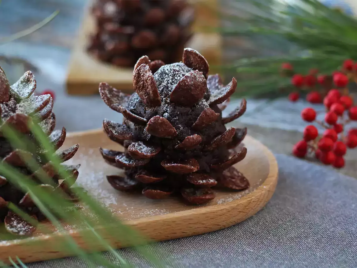 Ubah brownies Anda menjadi kerucut pinus cokelat! - foto 7