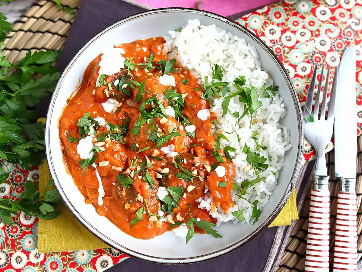 Vegan Malai Kofta: bakso buncis dengan saus tomat - foto 5