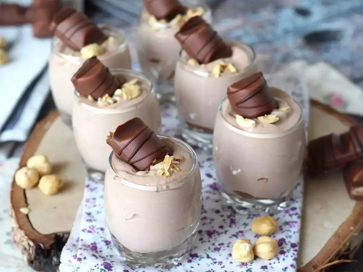 Verrines Kinder Bueno yang tidak dipanggang dan super lezat - foto 6