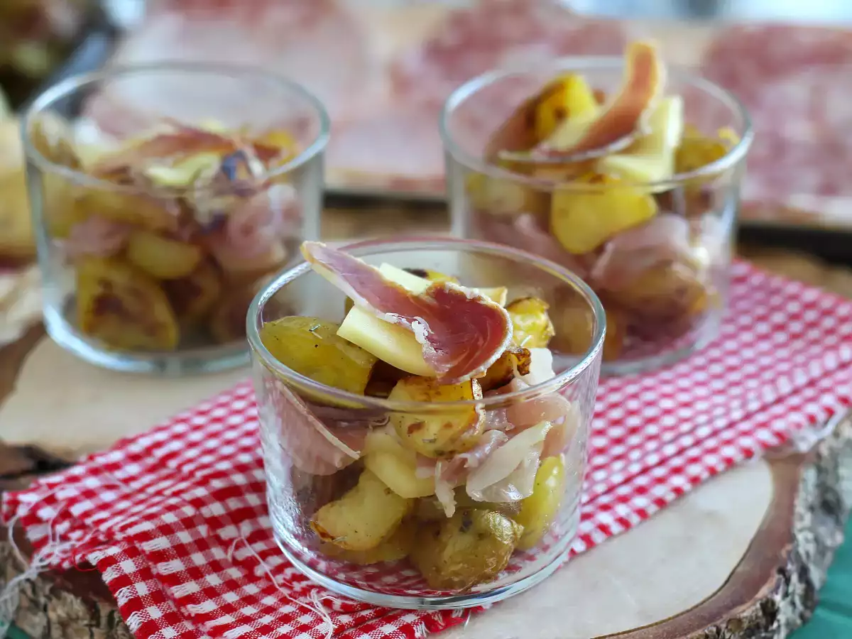 Verrines of raclette (tanpa alat): untuk dinikmati bahkan sebagai minuman beralkohol - foto 3