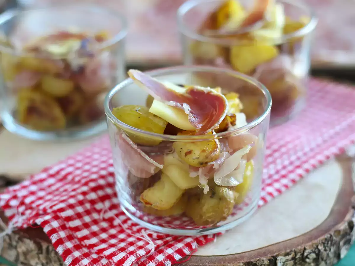 Verrines of raclette (tanpa alat): untuk dinikmati bahkan sebagai minuman beralkohol - foto 5