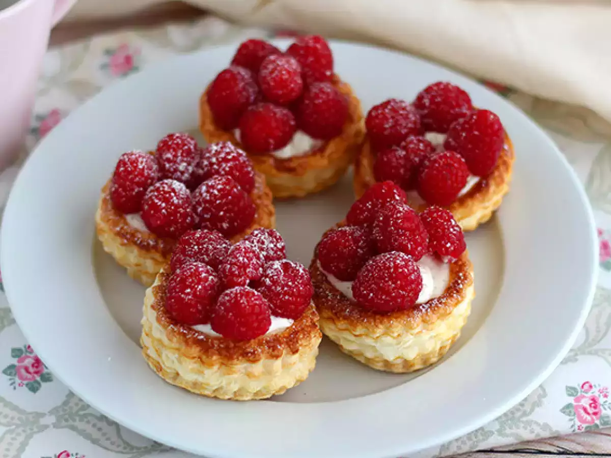 Vol-au-vent raspberi dan mascarpone - foto 3