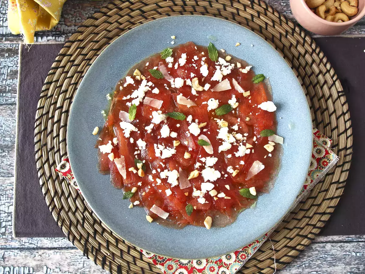Watermelon Carpaccio: makanan pembuka musim panas yang menyegarkan - foto 2