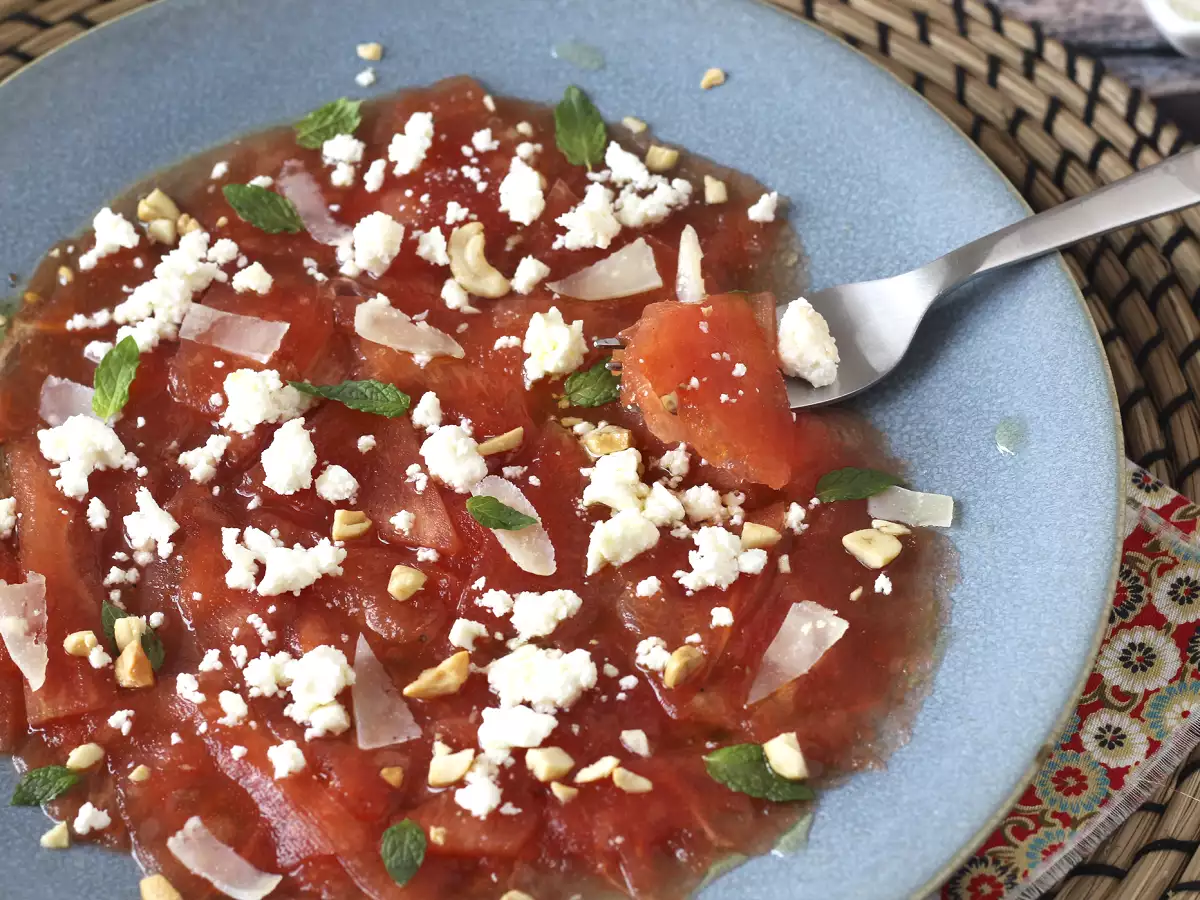 Watermelon Carpaccio: makanan pembuka musim panas yang menyegarkan - foto 4