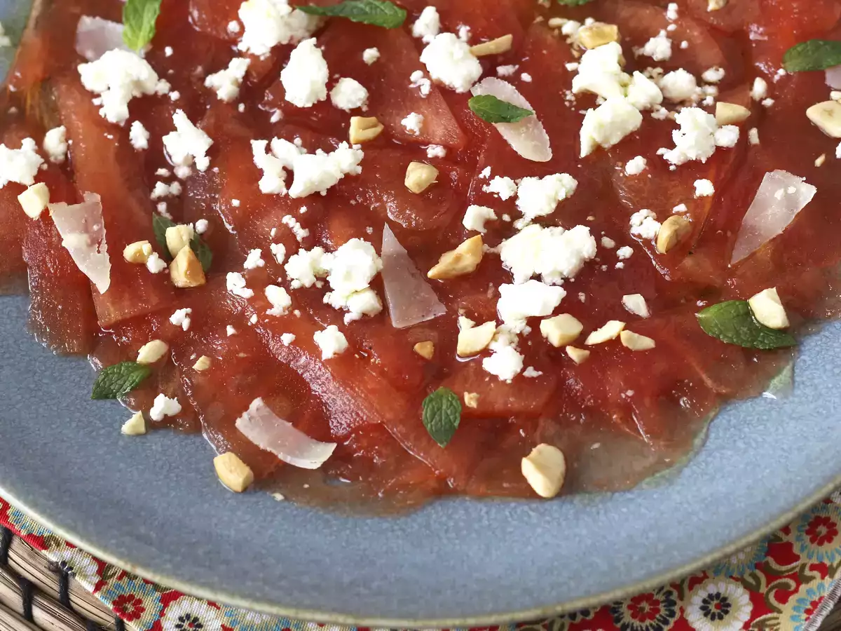 Watermelon Carpaccio: makanan pembuka musim panas yang menyegarkan - foto 6