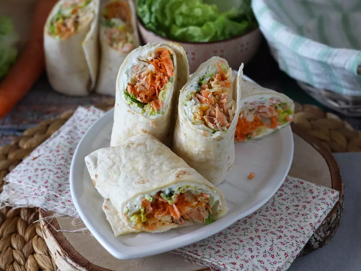 Wrap salmon, sandwich praktis dan sempurna untuk dibawa ke mana saja